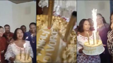 Group of divorced women welcome new member with party (Video)