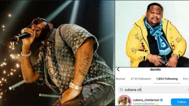 Davido reconciles with Cubana Chief Priest, calls him 'in-law'