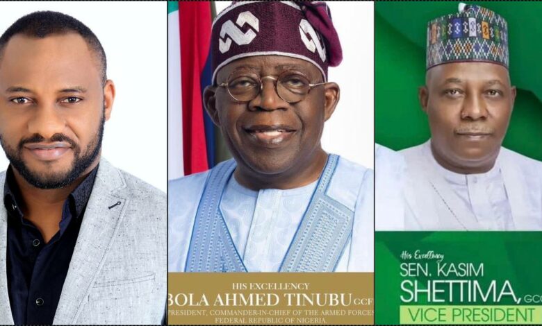 Yul Edochie congratulates Tinubu, Shettima,