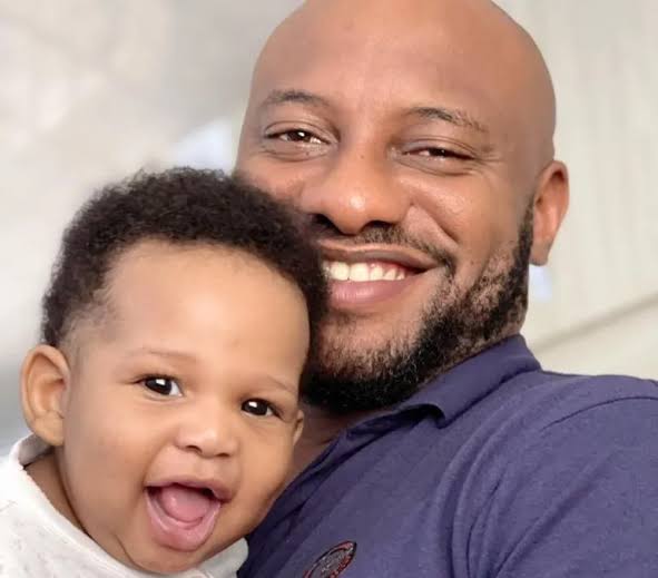 "He's growing up so fast" – Yul Edochie gushes as he shares adorable video of son with second wife, Judy Austin