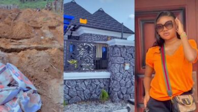 Woman shows the beautiful house she builds after years of hardwork, tiktok video goes viral