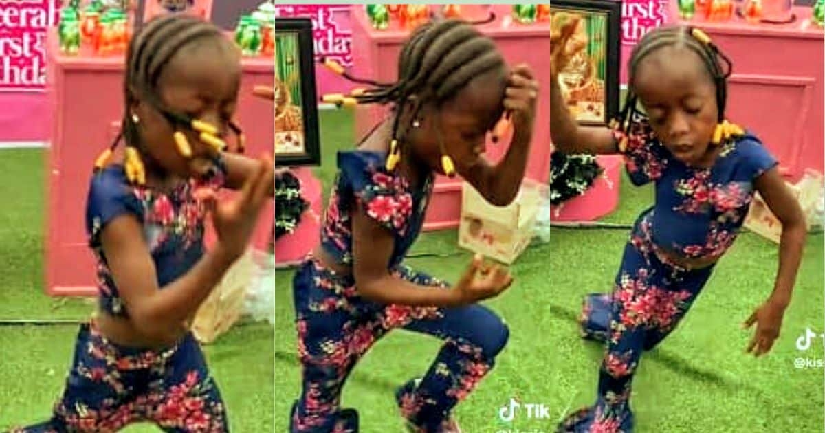 How a little girl steals the show at a birthday party with her