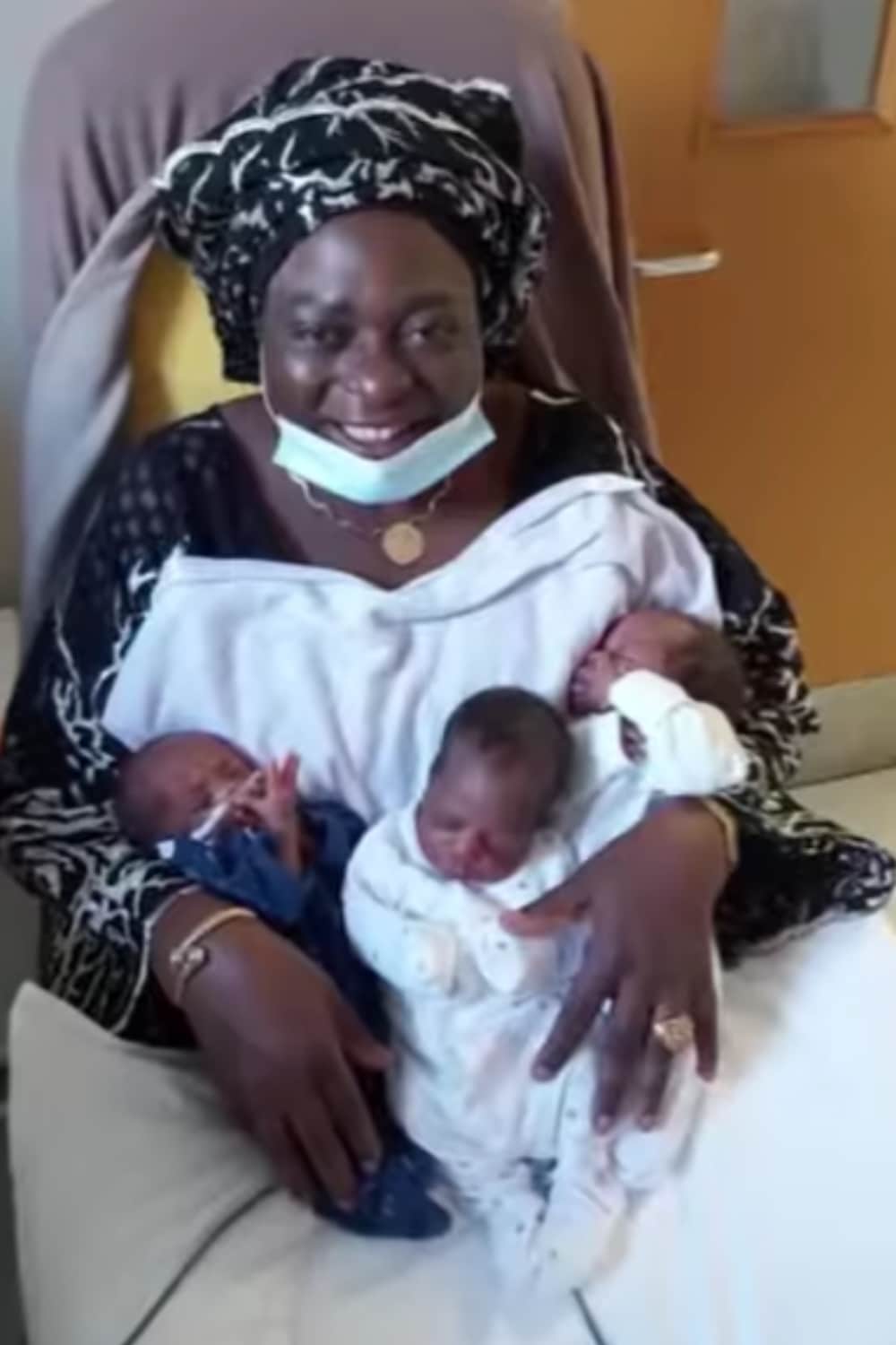 Miracle of Life": A 54-year-old woman becomes mom to triplets after a 21-year wait