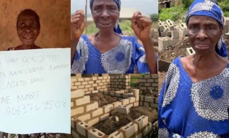 Elderly Nigerian woman gets help