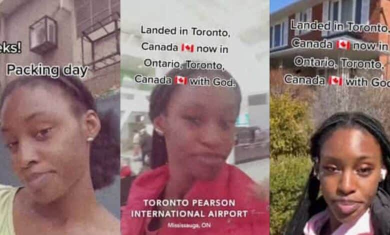 "Tap your grace" - Young Nigerian girl thrills people with sweet relocation moment (Video)