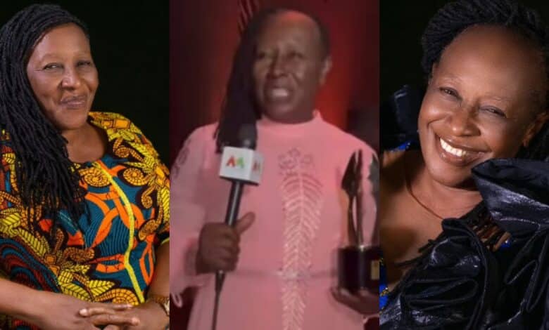 Patience Ozokwo emotional as she receives AMVCA Merit Award (Video)