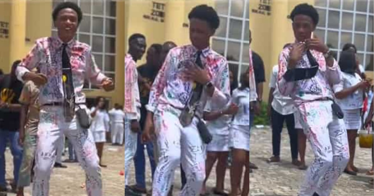 Moment medical graduate paints town red with joyful dance after 7 years in university(Video)