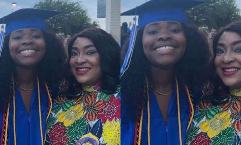 "Proud mama" - Foluke Daramola celebrates with heartfelt gratitude as daughter graduates in the US