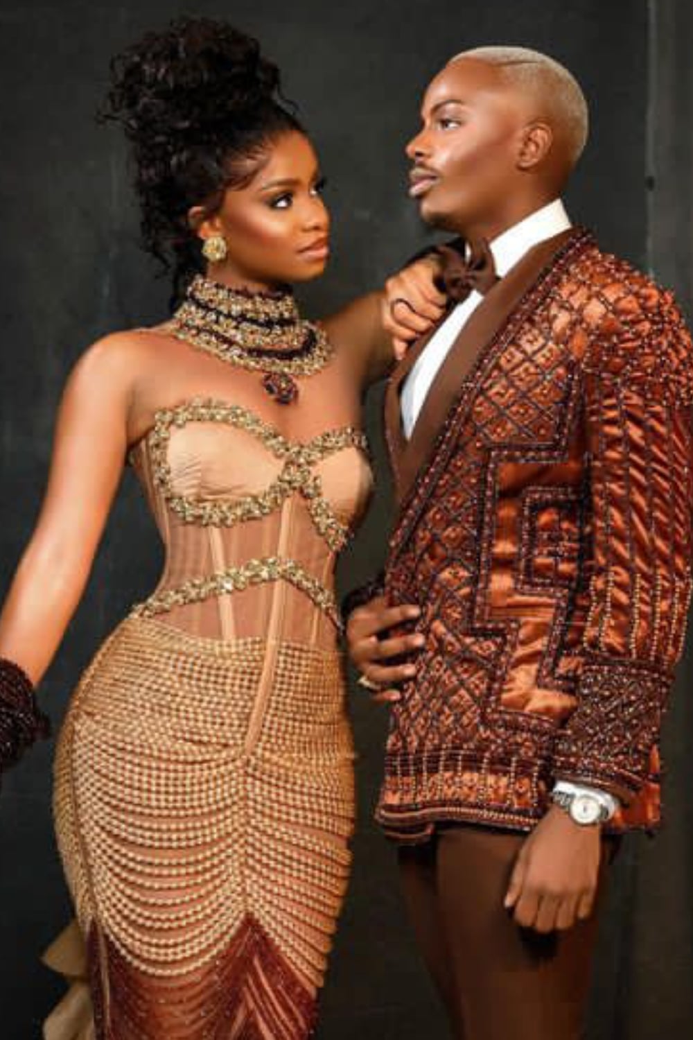 Enioluwa and Priscilla Ojo melts AMVCA 9hearts with loved-up photos at AMVCA 9