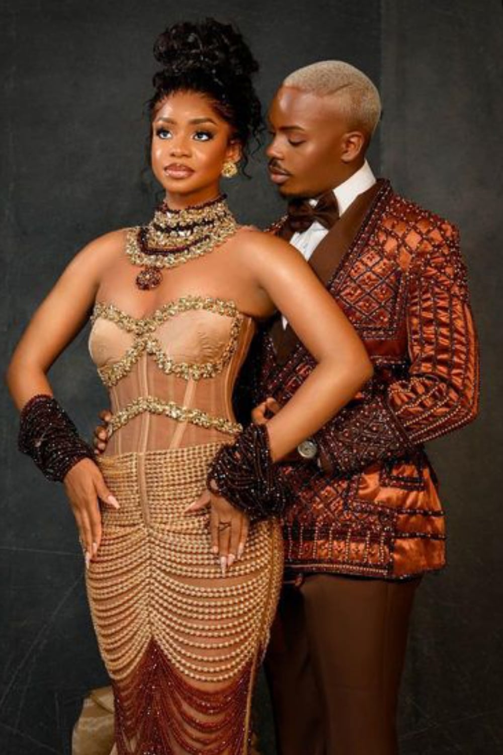 Enioluwa and Priscilla Ojo melts AMVCA 9hearts with loved-up photos at AMVCA 9