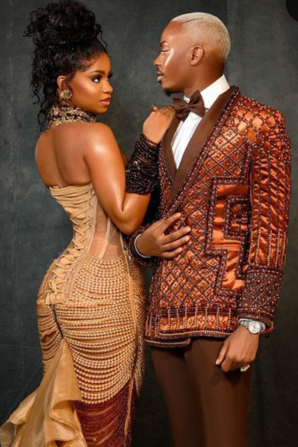 Enioluwa and Priscilla Ojo melts AMVCA 9hearts with loved-up photos at AMVCA 9