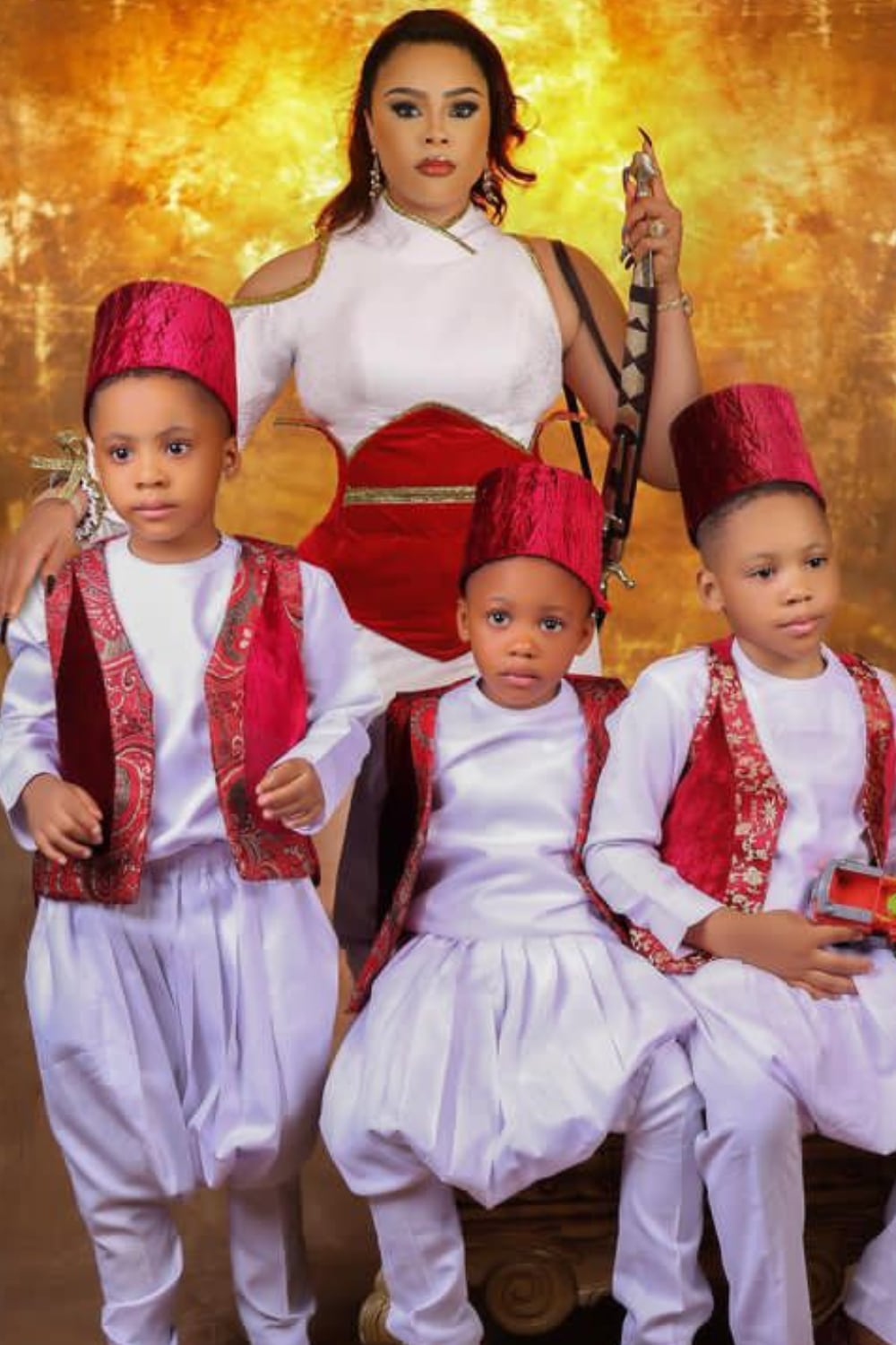 "I will fight for you all my life” - Precious Chikwendu pens emotional note to her triplets as they mark birthday