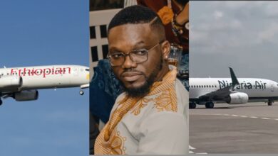 How Nigerian aviation minister, Hadi Sirika fraudulently displays rented aircraft as 'Nigeria Air'- Journalist David Hundeyin reveals