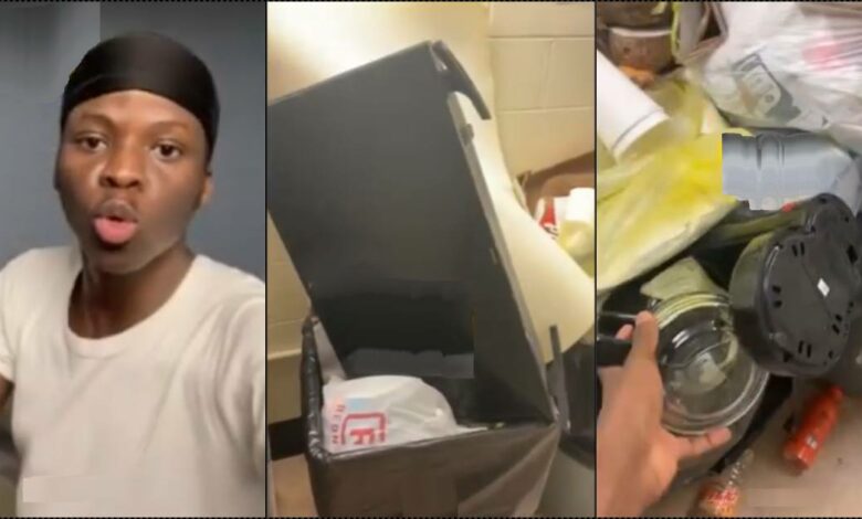 US-based Nigerian shocked as school thrashes Tv, other reusables following end of session (Video)