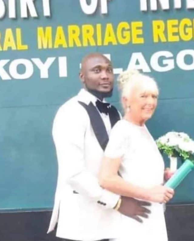 “I can't live without her" — Nigerian man says as he weds older British woman