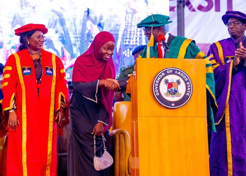 Gov. Sanwo-Olu gifts LASU student N10M for graduating with 5.0 CGPA