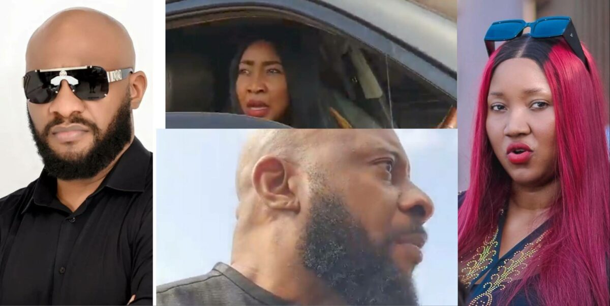 Yul Edochie confronts Judy Austin for taking his car without his permission, forcefully drags her out (Video)