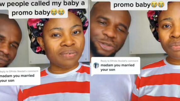 Abroad-based Nigerian lady gets pregnant for Nigerian man to save him from deportation (Video)