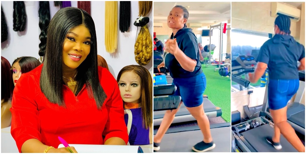 Ruby Ojiakor dragged for working out in jeans (Video)