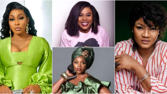 "So social media but we entertained" - Omotola says, shares old video with Genevieve Nnaji, Rita Dominic, Stella Damasus
