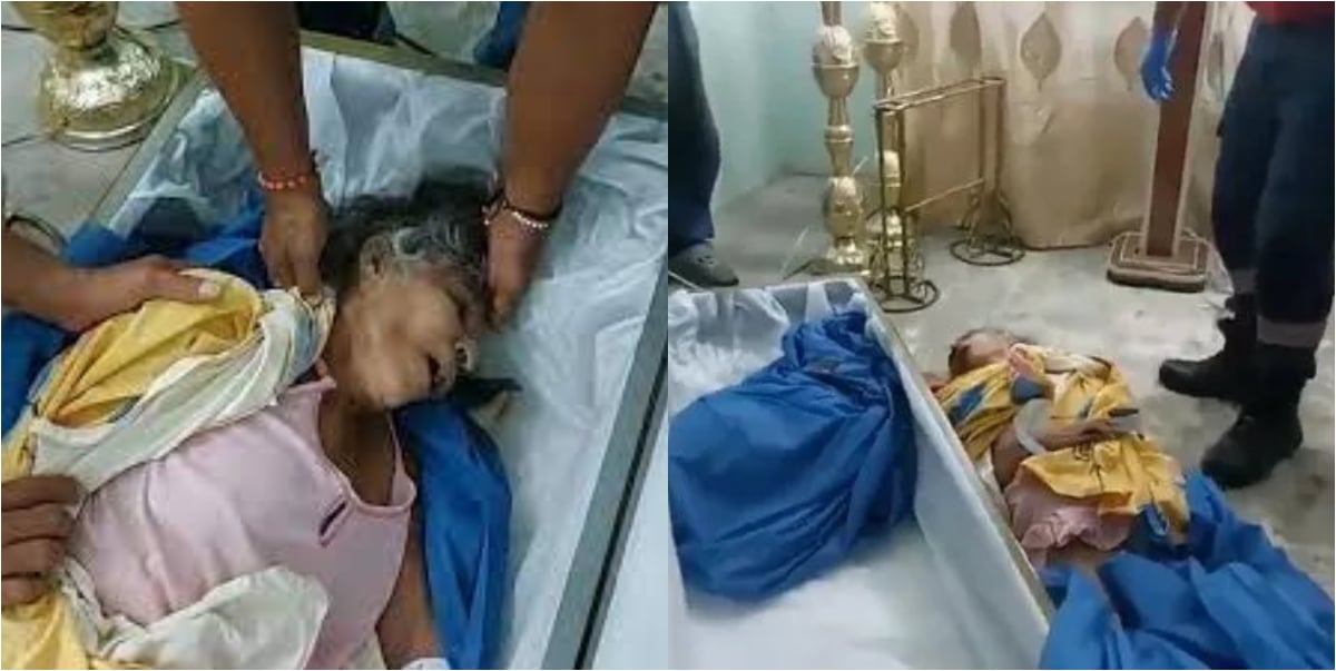 Woman surprisingly resurrects from the dead inside coffin on the day of her funeral (Video)
