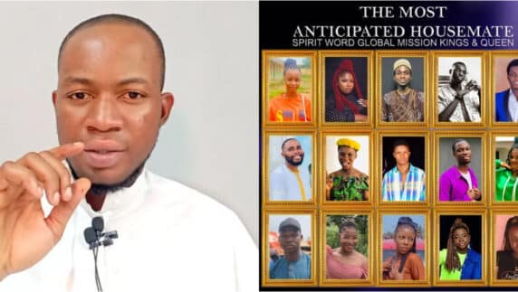 Chef Dammy's pastor allegedly starting his version of "Big Brother Naija" (Screenshots)