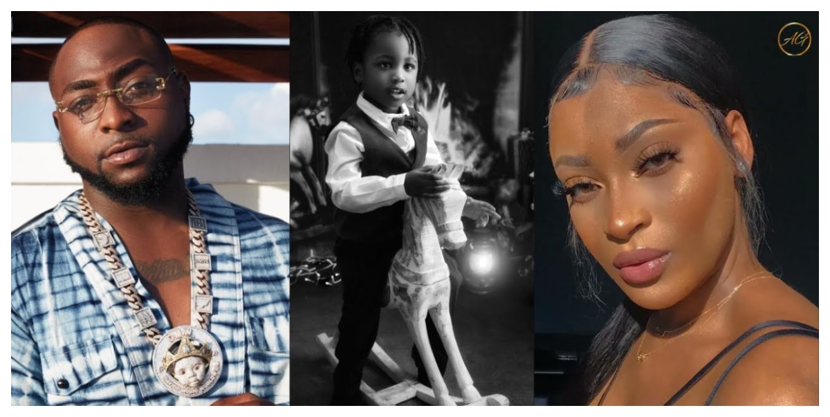 He's finally your son now? - Reactions as Davido reveals Dawson is his son