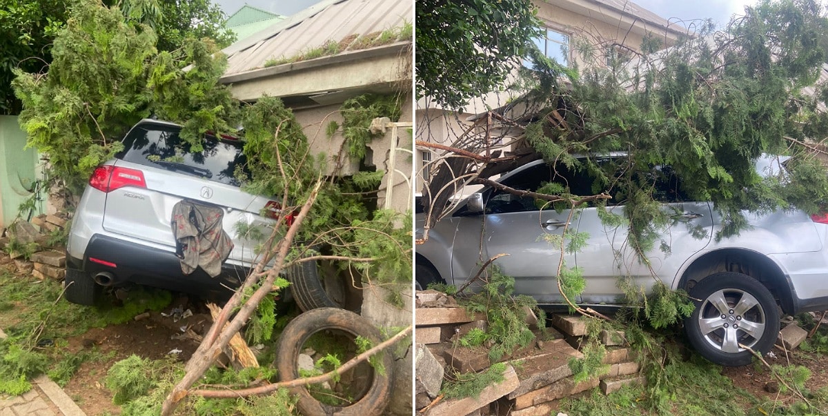 Nigerian woman narrowly escapes death while pursuing her man to confirm if he was cheating on her (Photos)