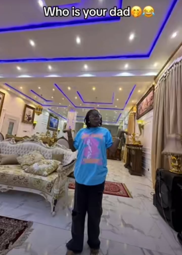 Rich Nigerian kids show off exquisite mansion 