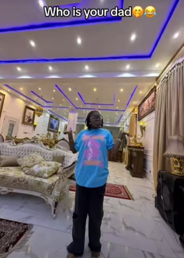 Rich Nigerian kids show off exquisite mansion