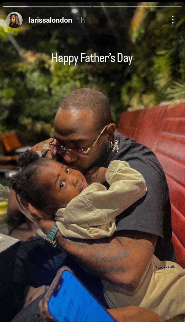 Davido reunites with son Dawson on father's day