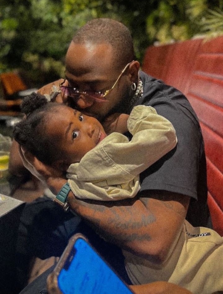 Davido reunites with son Dawson on father's day