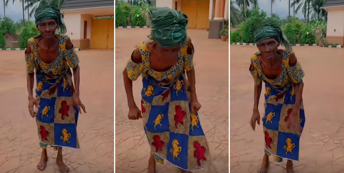 Netizens react as elderly woman shows off flawless dance moves (Video)