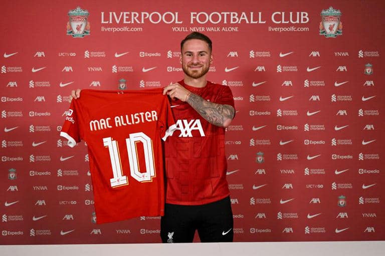 Mac Allister rejected No. 8 jersey at Liverpool because of Gerrard