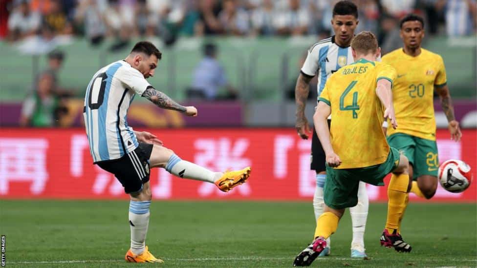 Messi scores fastest goal of his career as Argentina defeats Australia