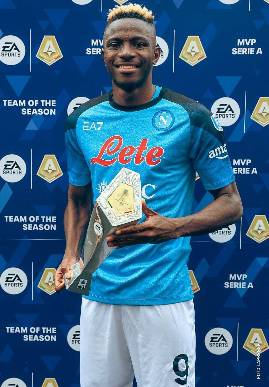 Osimhen becomes first African player to win golden boot in Serie A in 125 years