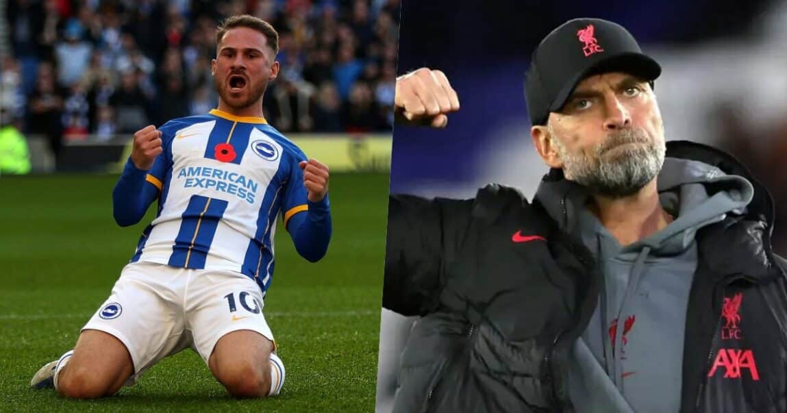 Liverpool closes in on Brighton's Alexis Mac Allister