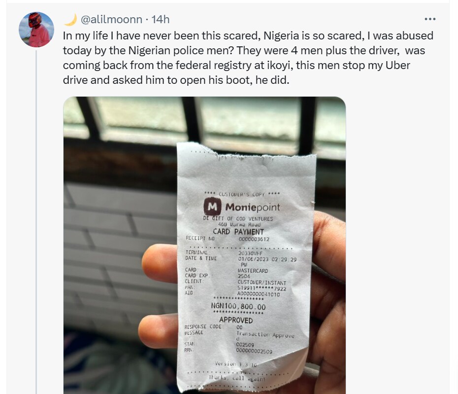 Barber calls out police officers who extorted him of N100k at Second Rainbow