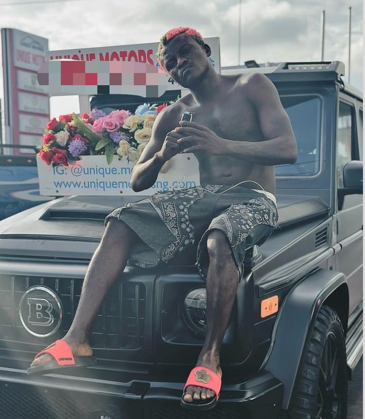 "Marry your best friend" – Fans gush as Portable permits wife to take his Brabus G-Wagon out for a spin (Video)