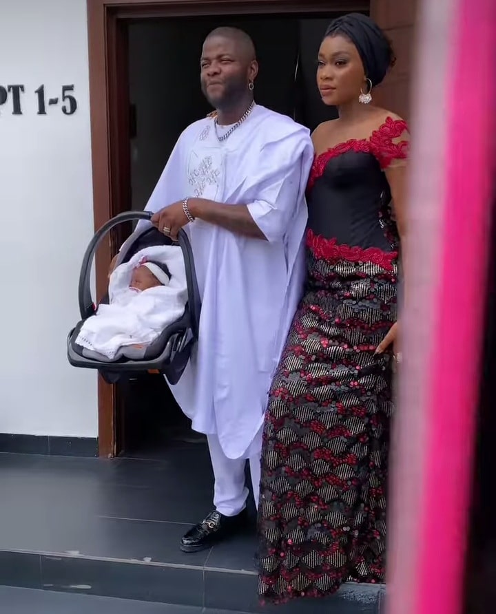 Skales and wife dedicates their child to God (Video)