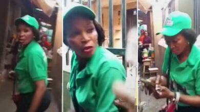 "She said it's Tinubu's order" - Market woman cries out after lady demanded ₦100 from her