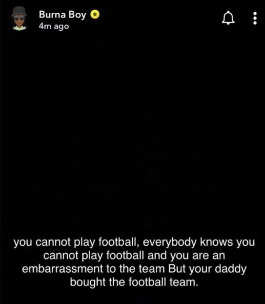 burna boy dissing davido