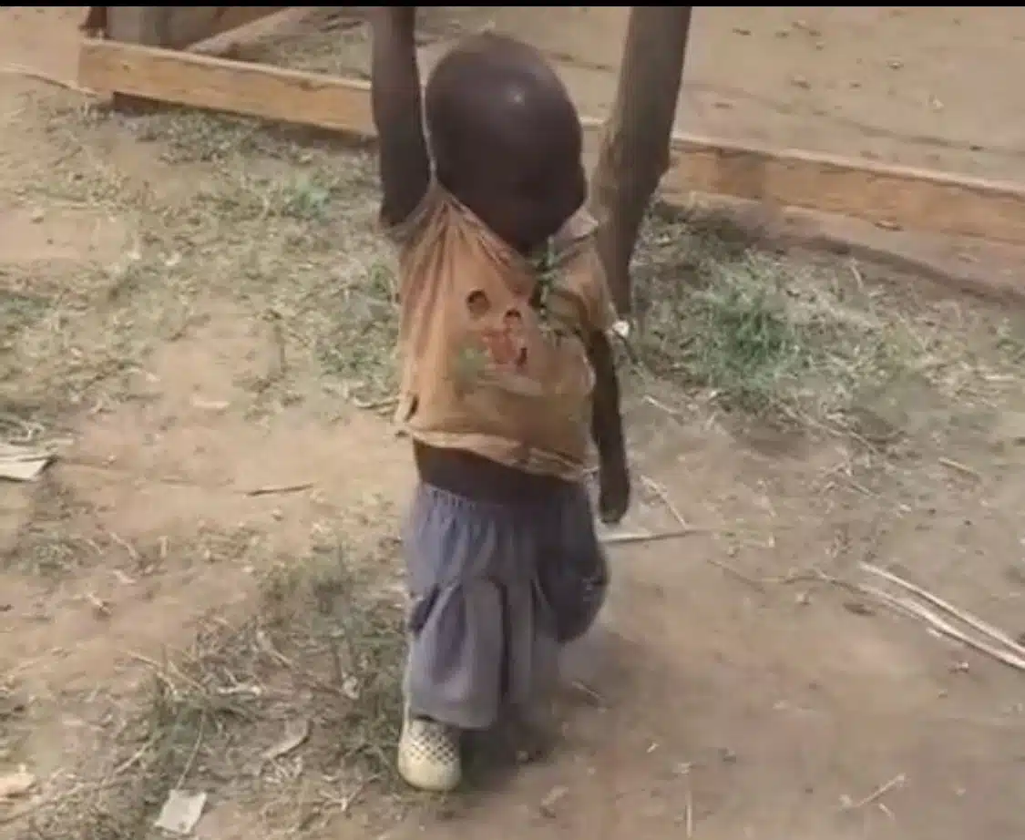 Abroad-based mother heartbroken after seeing poor state of child despite sending money monthly (Video) 