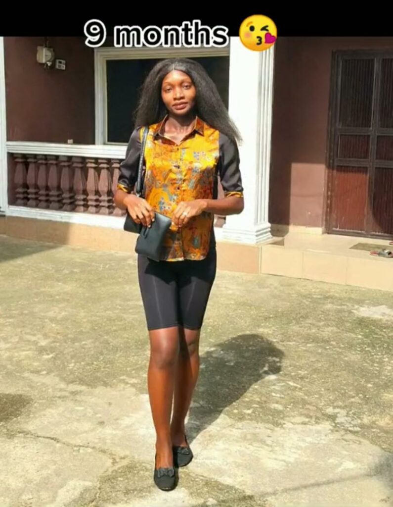 Lady Shows Off Small Belly Despite 9 months Pregnant Video Lady shows off small belly despite 9 months pregnant video