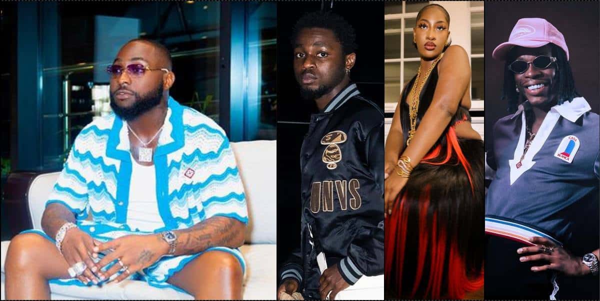 Uproar as Davido lists next ‘Big 5 Artistes’, snubs Tems, Omah Lay, others