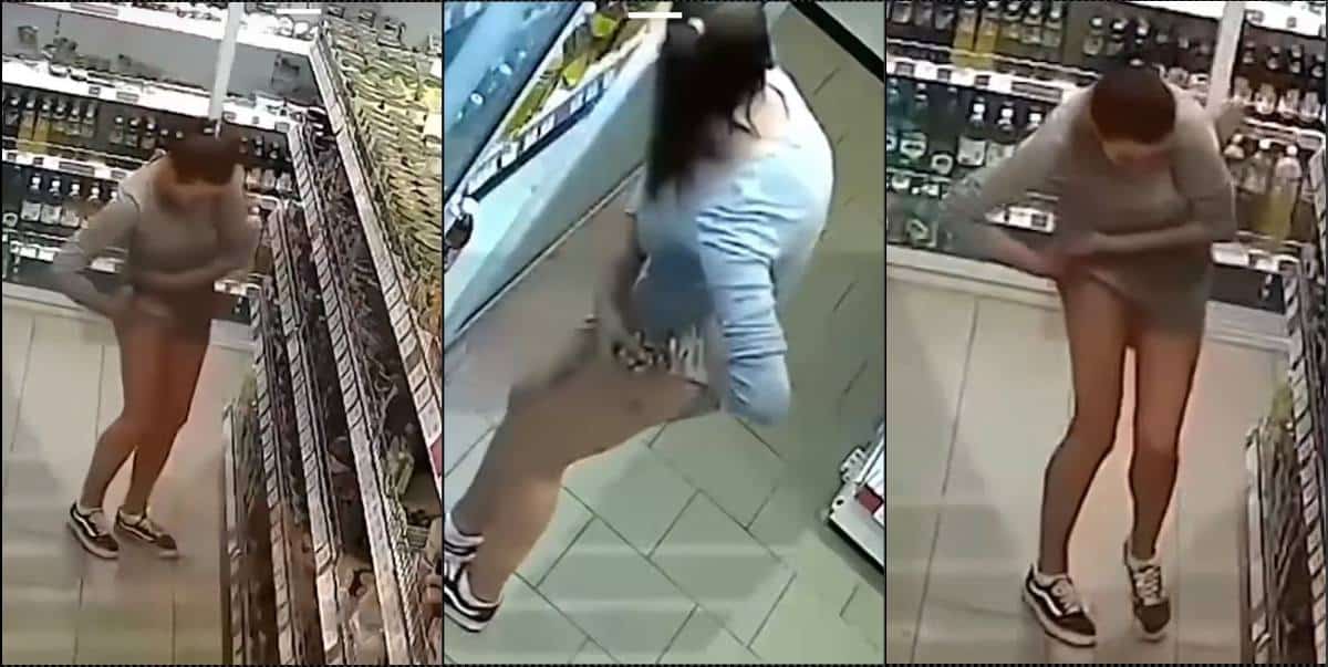 Young girl steals hundred dollars worth of items, hides them under dress