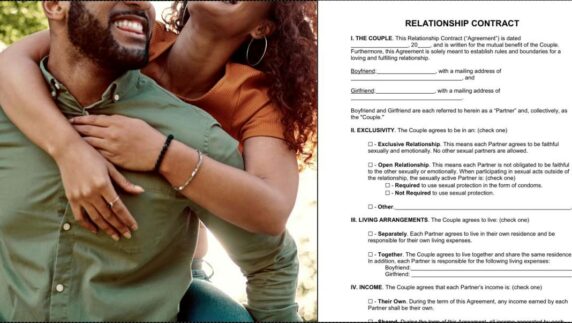 Lady shocked as toaster sends 'relationship contract' to be signed before dating