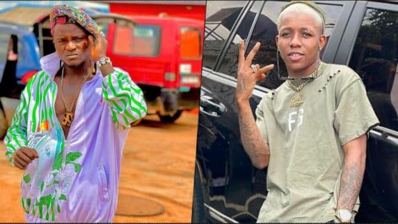 "Na you dey bleach, na me dem dey give ambassador" — Portable disses Small Doctor (Video)