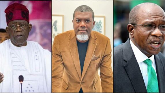 Reno Omokri berates Tinubu for suspending CBN gov. Godwin Emefiele