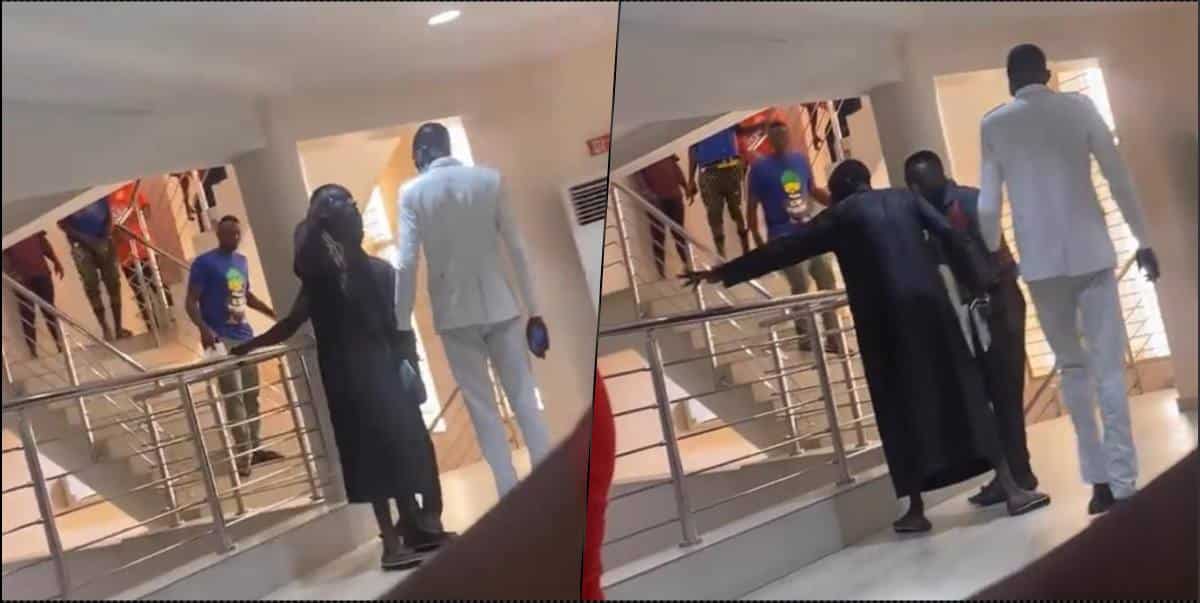 Man creates scene at bank over issues with his money (Video)